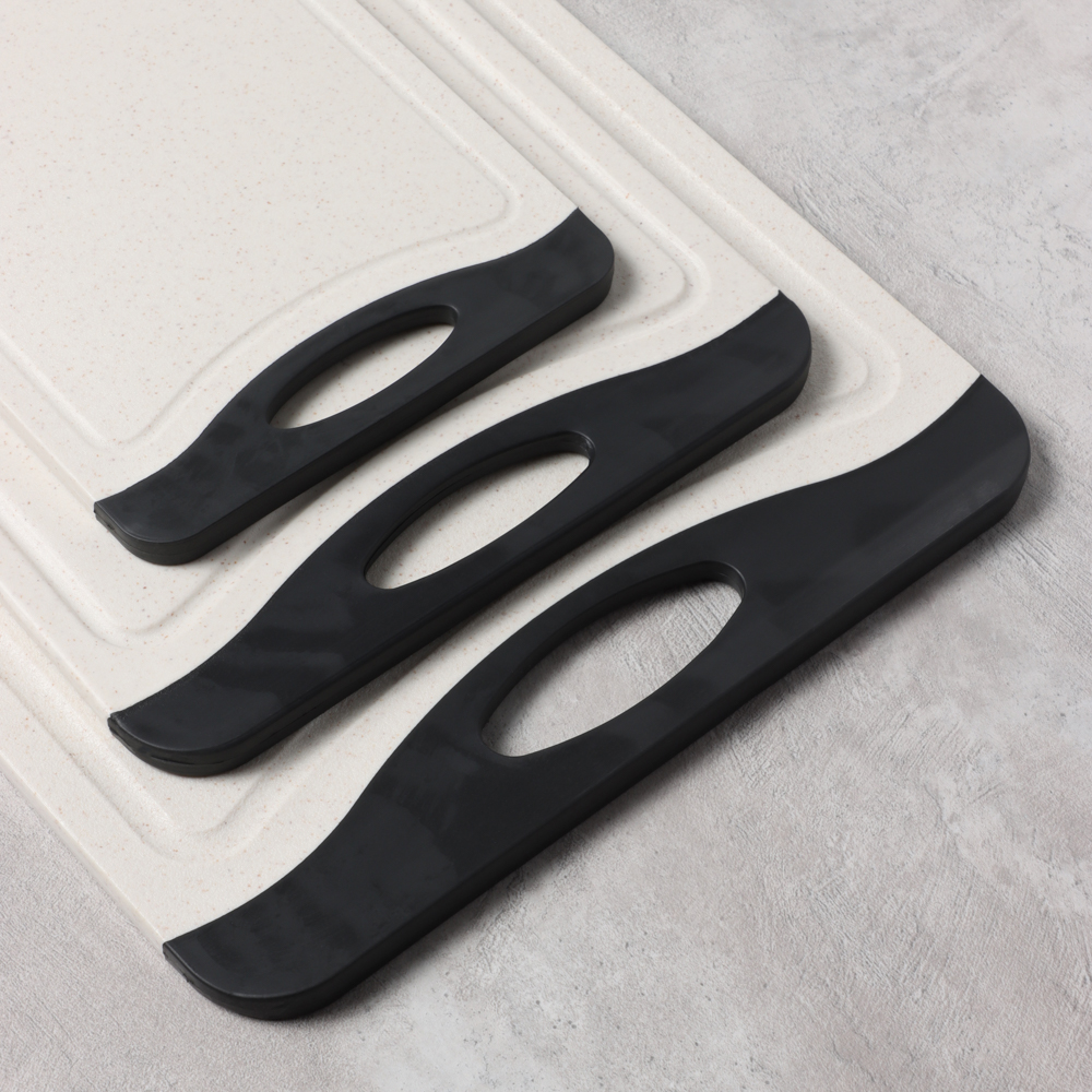 SATOSHI Женева Набор досок разделочных 3шт 36,5х24,5х0,8 см; 29х20х0,8 см; 25х14,5х0,8 см, пластик, арт.№ 852-155