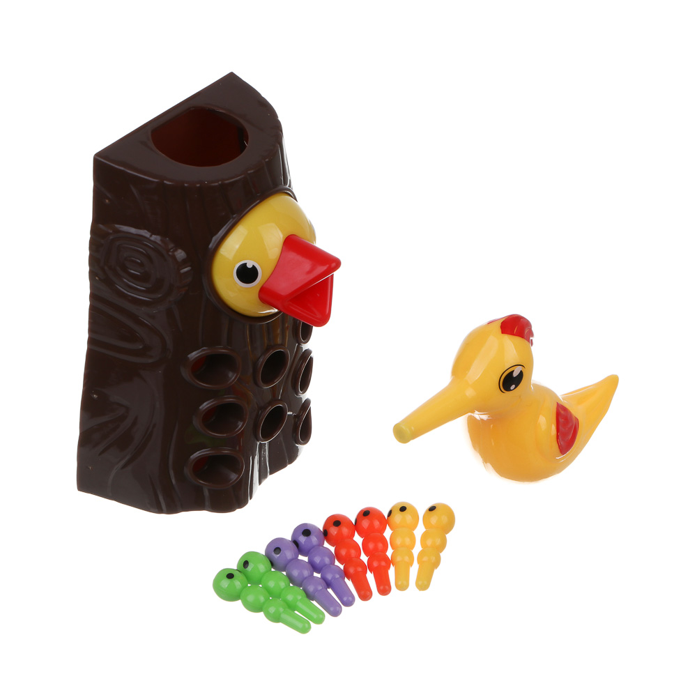 ИГРОЛЕНД Развивающая игрушка "Накорми птенца", PP, магнит, 13,4х10х10,5см, арт.№ 270-060