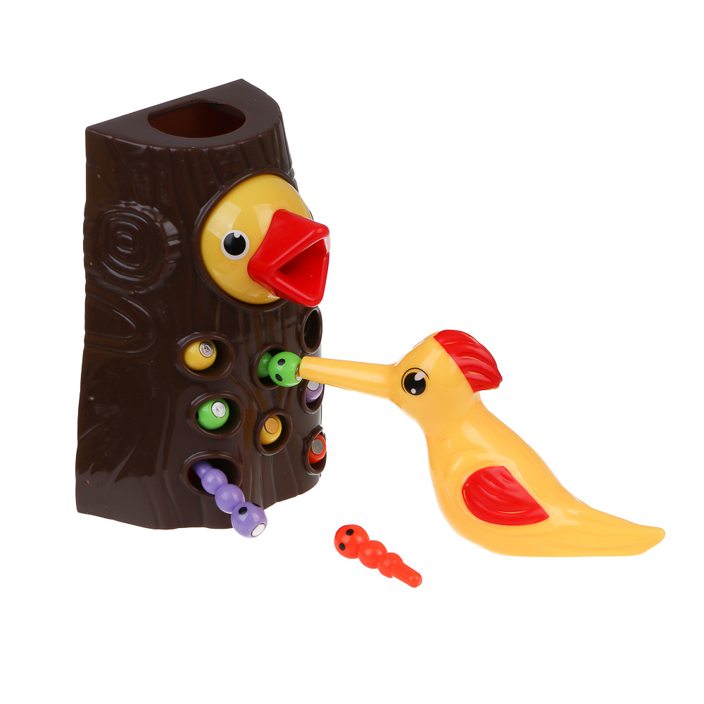 ИГРОЛЕНД Развивающая игрушка "Накорми птенца", PP, магнит, 13,4х10х10,5см, арт.№ 270-060