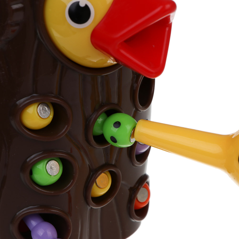 ИГРОЛЕНД Развивающая игрушка "Накорми птенца", PP, магнит, 13,4х10х10,5см, арт.№ 270-060