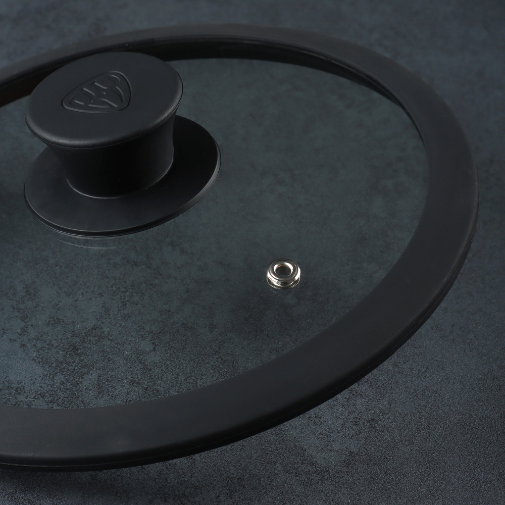 SATOSHI Крышка стекло/силикон с ручкой, 20см, арт.№ 848-066