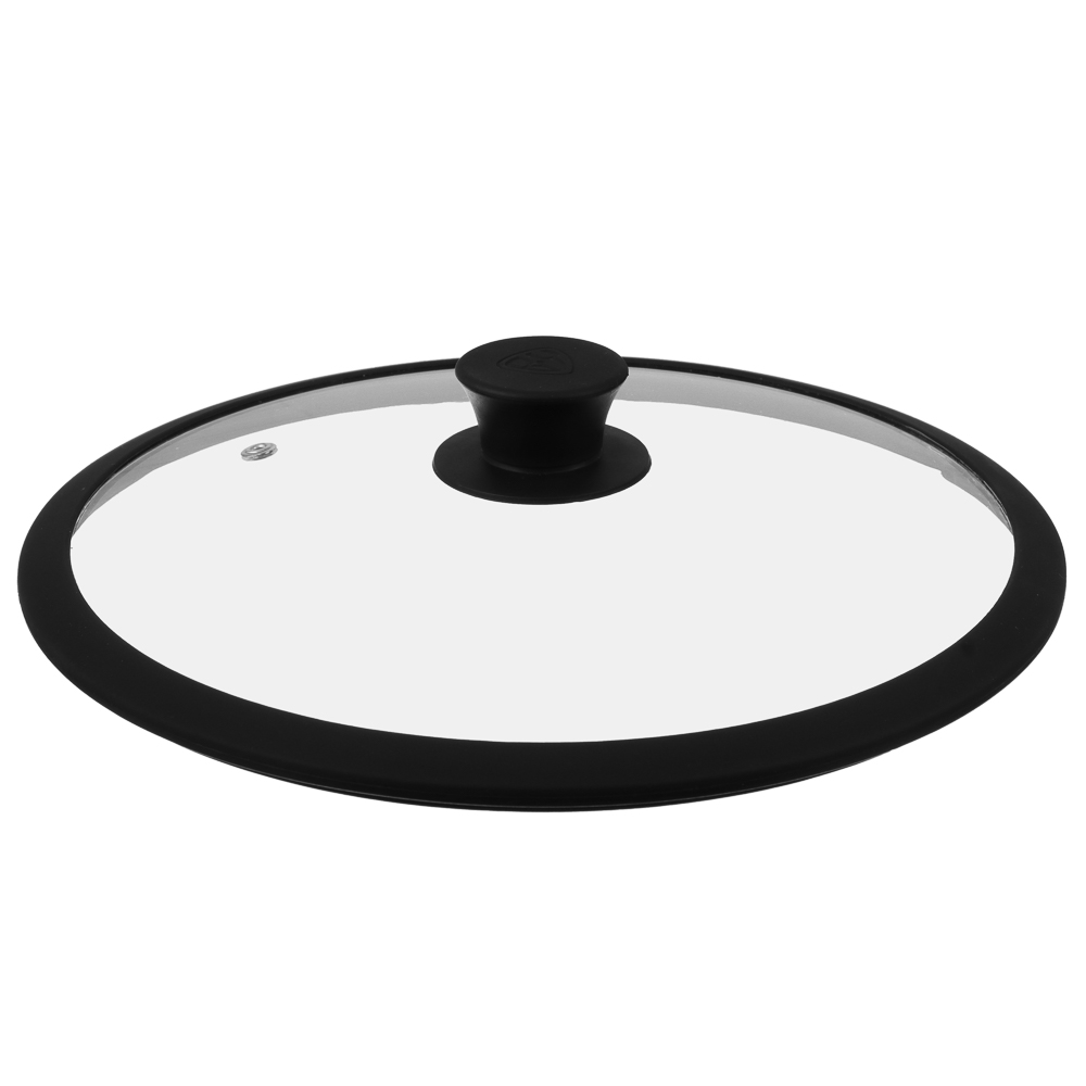 SATOSHI Крышка стекло/силикон с ручкой, 28см, арт.№ 848-069