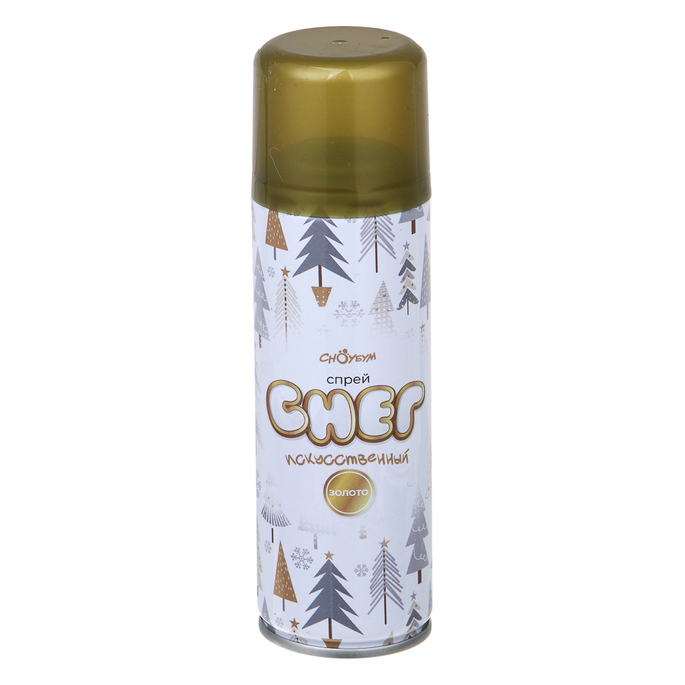 СНОУ БУМ Снег искусственный, спрей, золото, масса нетто 45 г., арт.№ 329-020