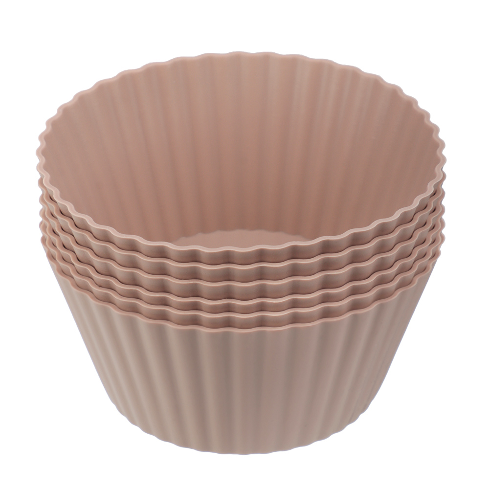 SATOSHI Алион Набор форм для выпечки кексов 6шт, 9,5x4,4см, силикон, арт.№ 856-113