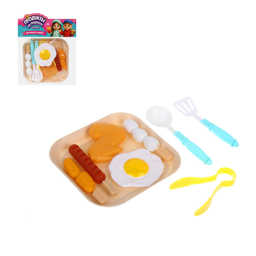 Игровой набор Продукты на подносе, PP, тм ИГРОЛЕНД, арт.№ 294-259