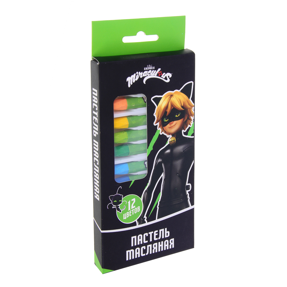 Супер-Кот Восковые карандаши "Пастель масляная", 12 цветов, в картонной коробке, серия "Кор", арт.№ 811-011