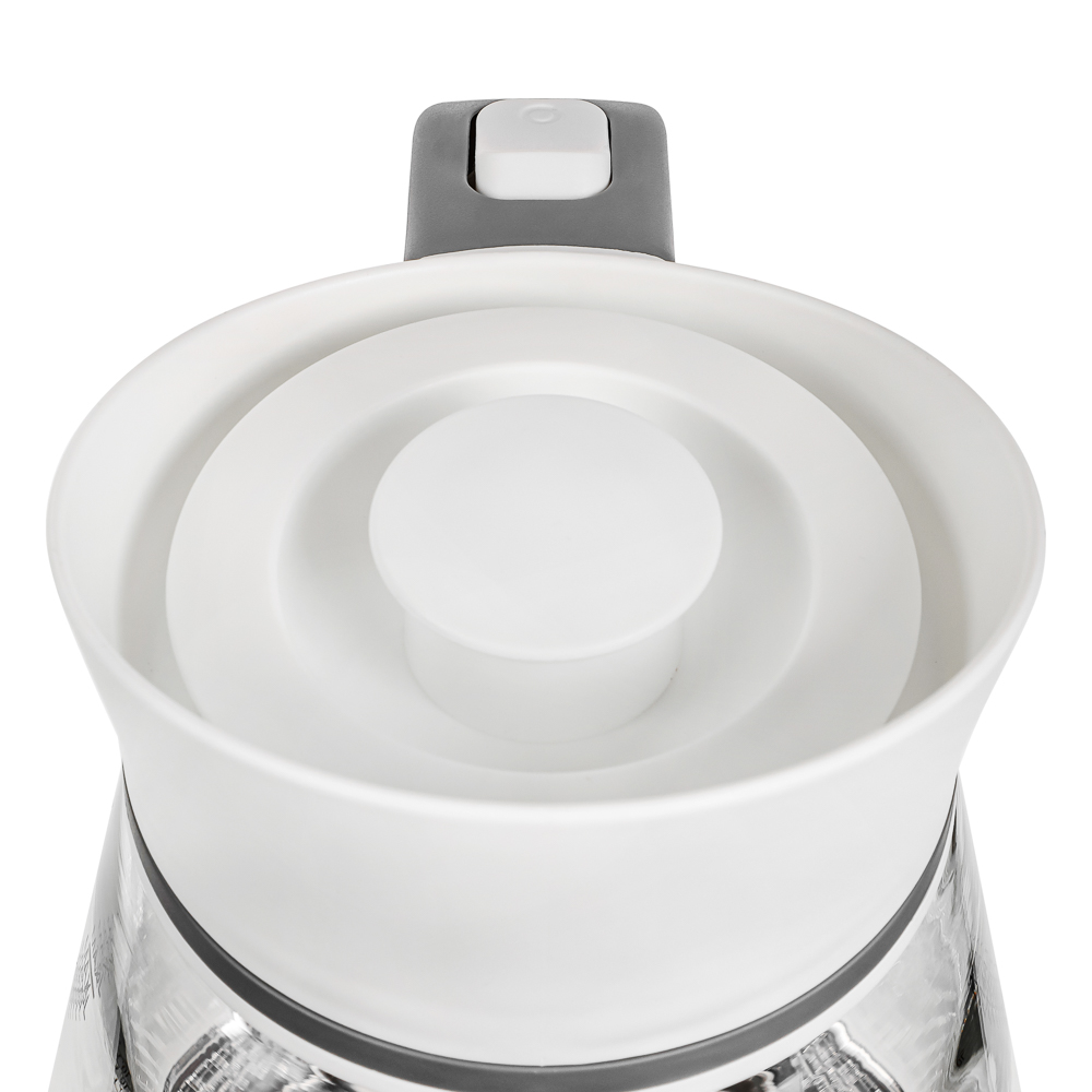 LEBEN Чайник электрический 1,5л, 1850Вт, скрытый нагр.элемент, автооткл.,стекло-кувшин,LED подсветка, арт.№ 291-060