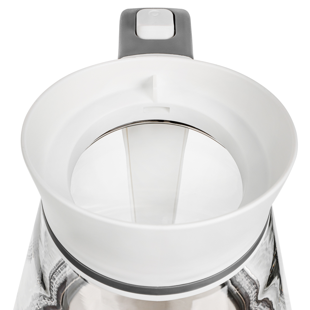 LEBEN Чайник электрический 1,5л, 1850Вт, скрытый нагр.элемент, автооткл.,стекло-кувшин,LED подсветка, арт.№ 291-060