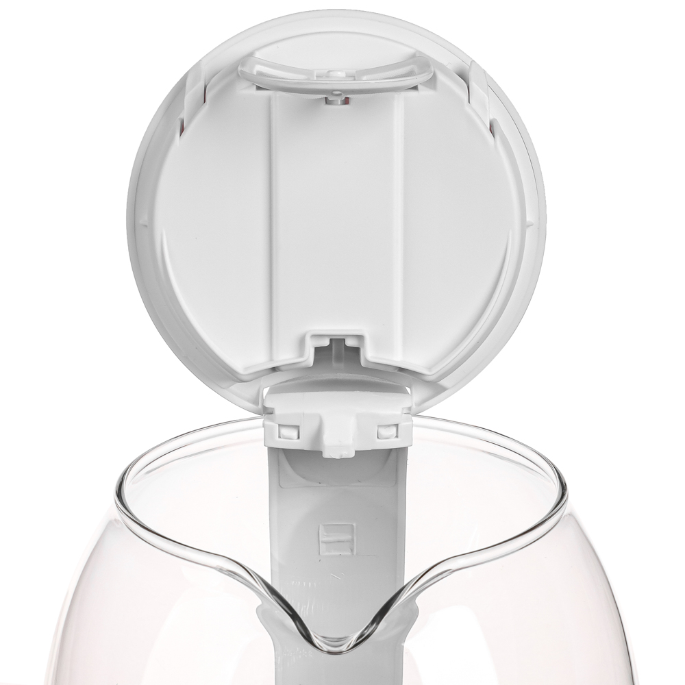 LEBEN Чайник электрический 1,7л, 1850Вт, скрытый нагр.элемент, автооткл., стекло, поддержание темпер, арт.№ 291-064