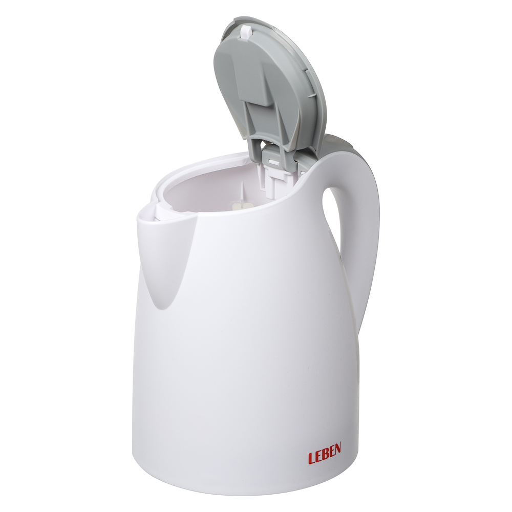 LEBEN Чайник электрический 1,7л, 1850Вт, пластик, арт.№ 291-070