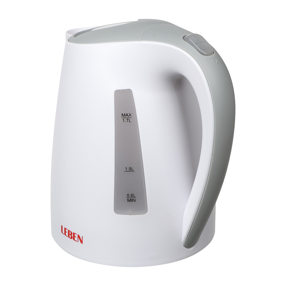 LEBEN Чайник электрический 1,7л, 1850Вт, пластик, арт.№ 291-070