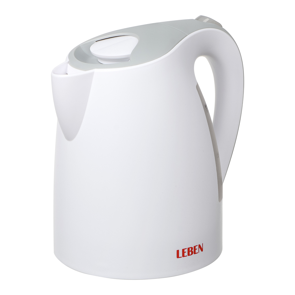 LEBEN Чайник электрический 1,7л, 1850Вт, пластик, арт.№ 291-070