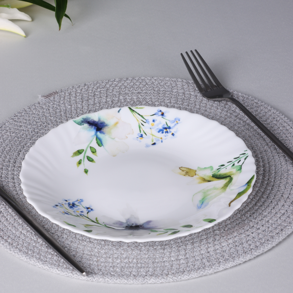 MILLIMI Шабер Тарелка десертная, опаловое стекло, 19см, арт.№ 818-869