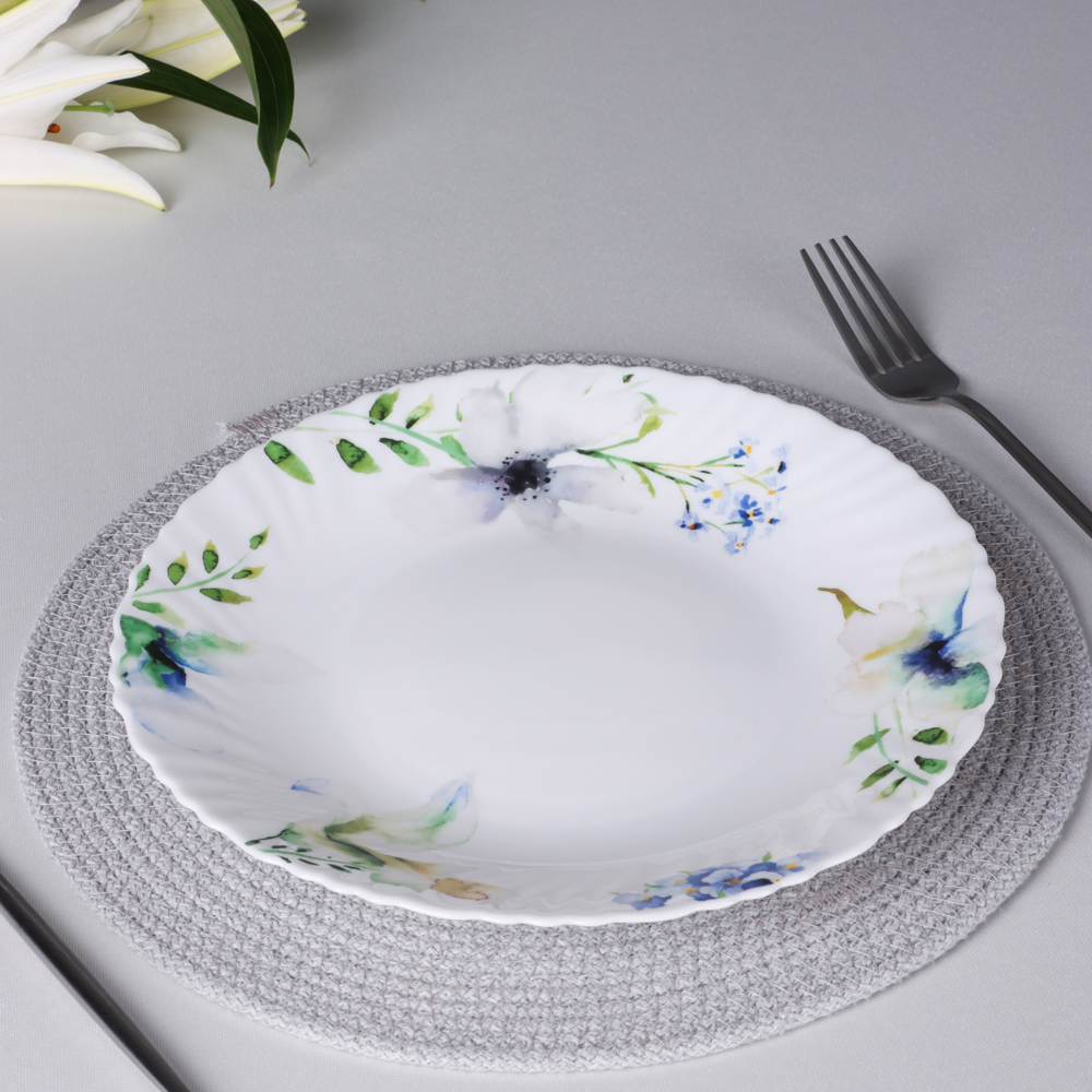 MILLIMI Шабер Тарелка подстановочная, опаловое стекло, 24см, арт.№ 818-870