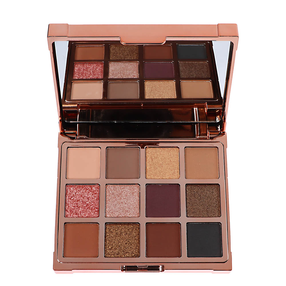 ЮНИLOOK Розовое Золото Палетка теней 12 шт, 14 г, ПР-21, арт.№ 330-438