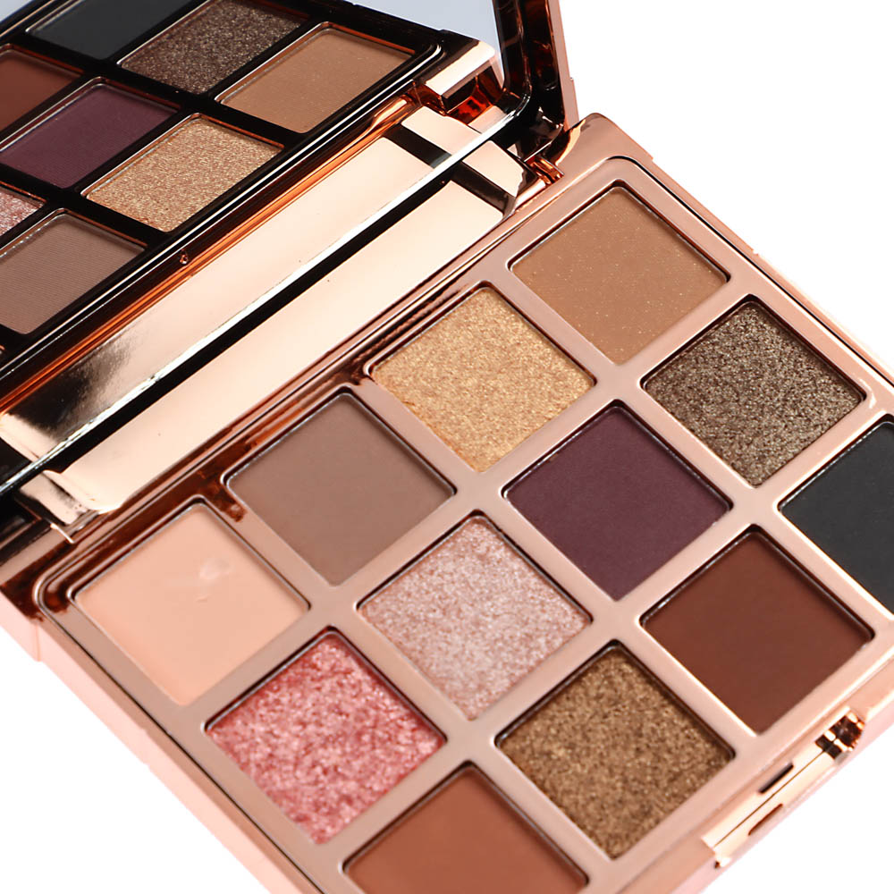 ЮНИLOOK Розовое Золото Палетка теней 12 шт, 14 г, ПР-21, арт.№ 330-438