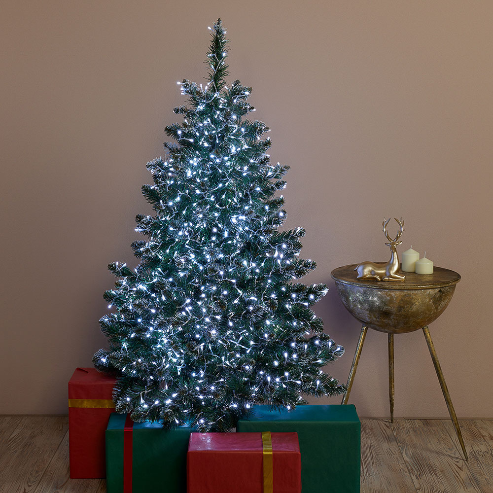 Гирлянда уличная вьюн 20 м BY, 160 LED ламп, белое свечение, ПВХ прозрачный, 8 режимов, коннект, 220В (24В), IP54, арт.№ 351-781