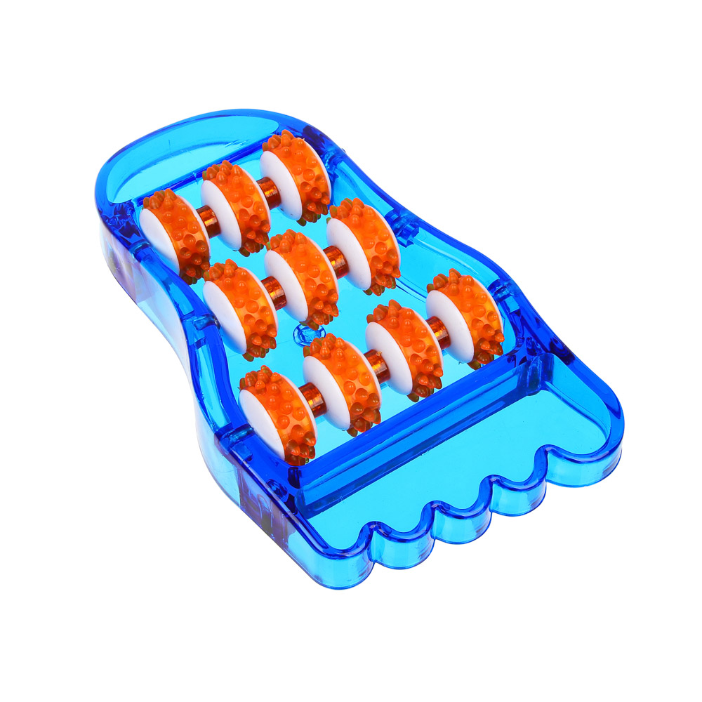 Массажер для ступней ног (улучшающий кровообращение) тм BY SPORT, 21,5x12см, пластик, 2 цвета, арт.№ 192-121