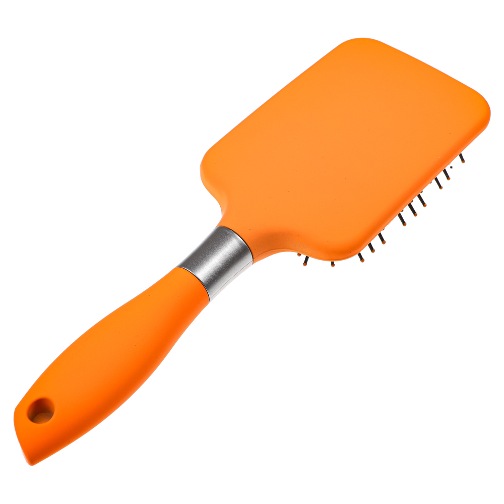 Расческа массажная тм ЮНИLOOK, пластик, силикон, 25,5см, 2 цвета, арт.№ 356-197