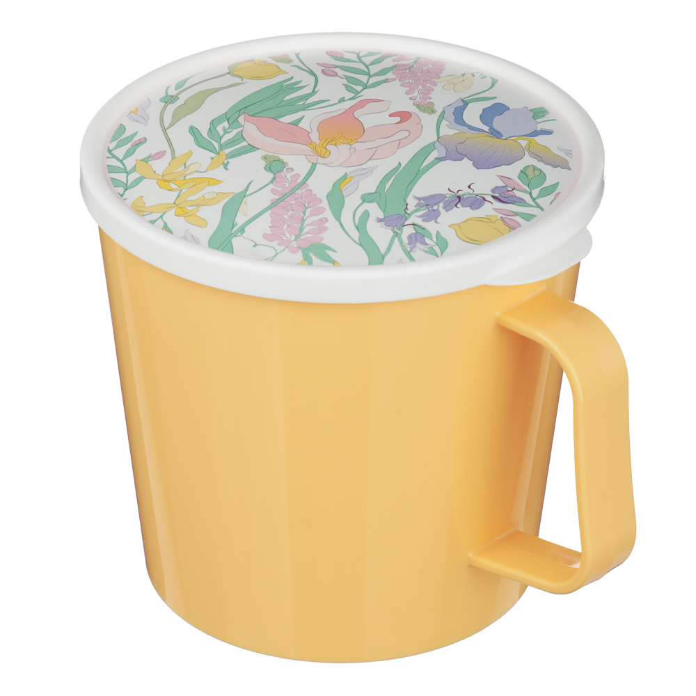 Ботаника Кружка с крышкой 750мл, пластик, 3 цвета, арт.№ 861-563