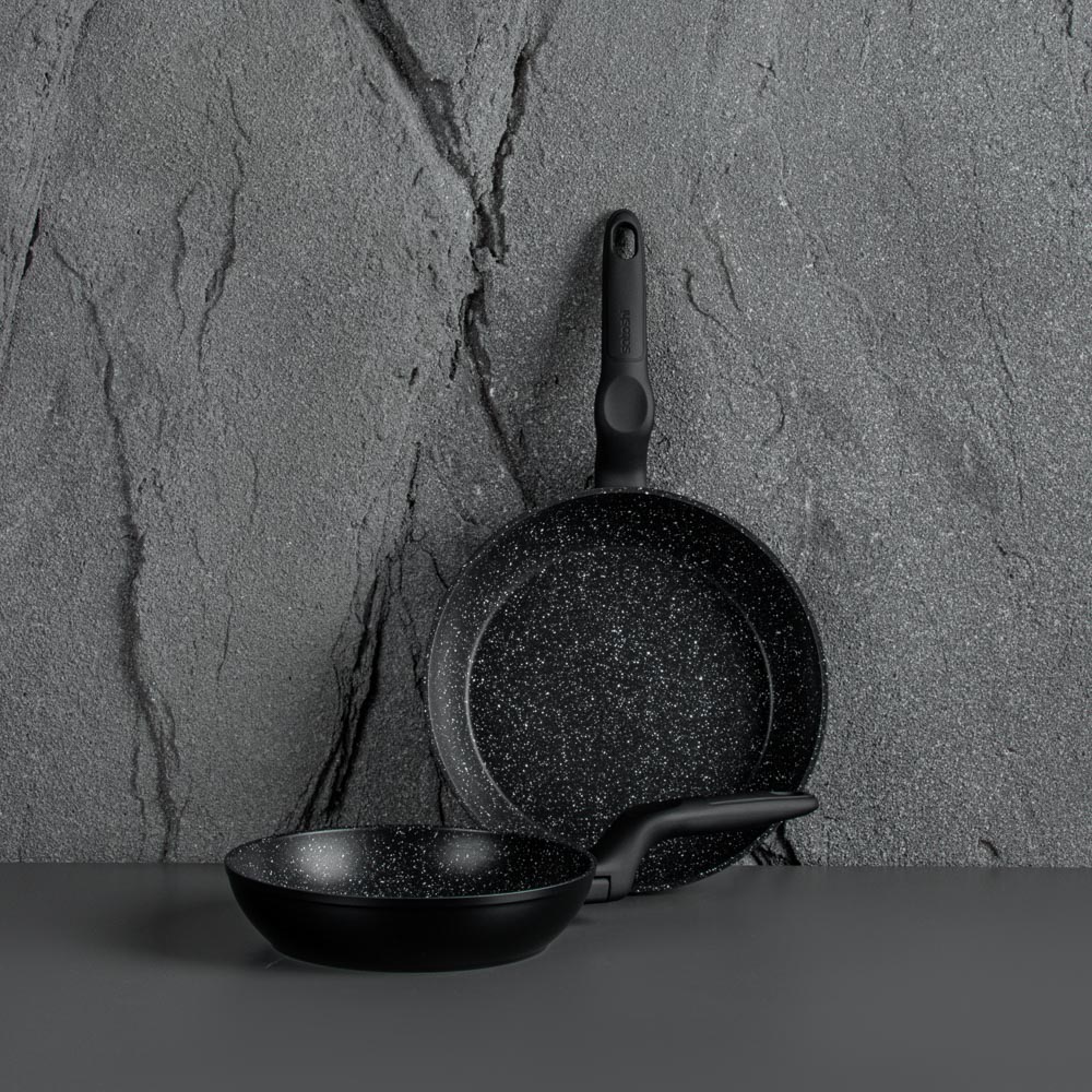 SATOSHI Стоун Сковорода литая d20см, антипригарное покрытие Мрамор, индукция, арт.№ 846-332
