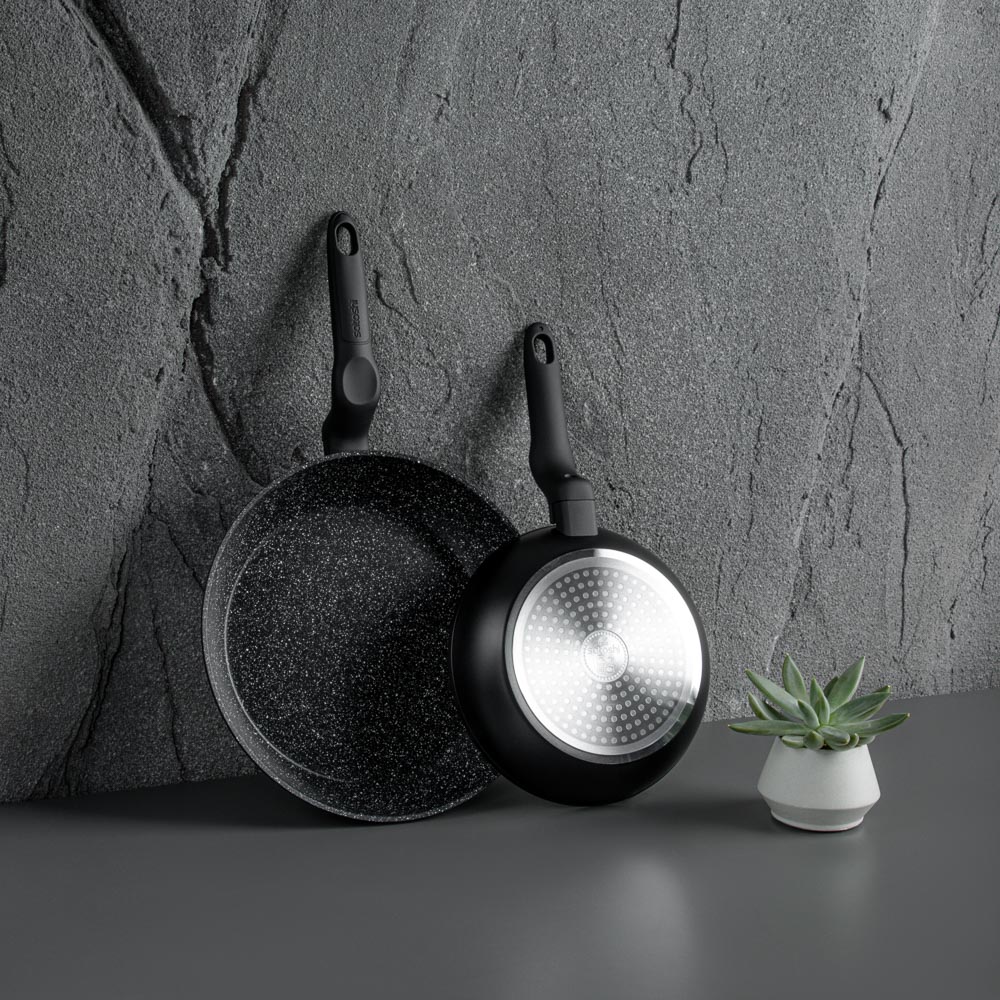 SATOSHI Стоун Сковорода литая d20см, антипригарное покрытие Мрамор, индукция, арт.№ 846-332