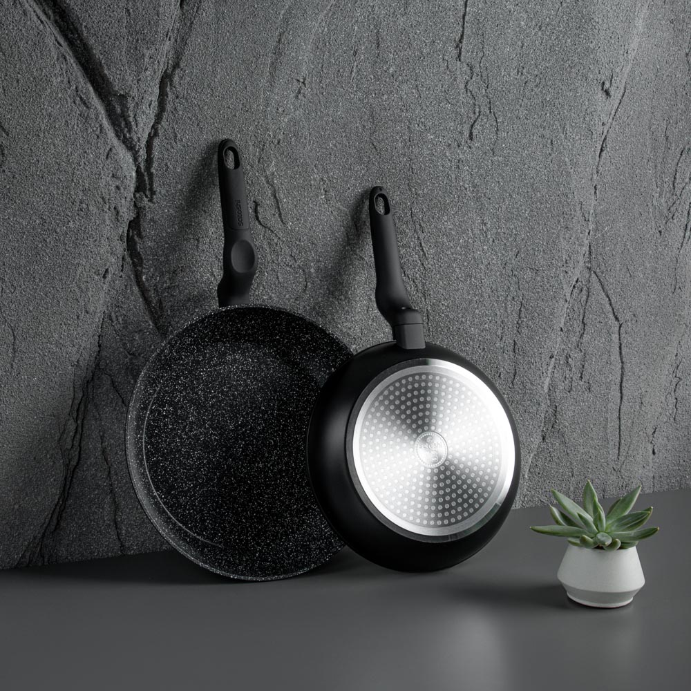 SATOSHI Стоун Сковорода литая d26см, антипригарное покрытие Мрамор, индукция, арт.№ 846-334