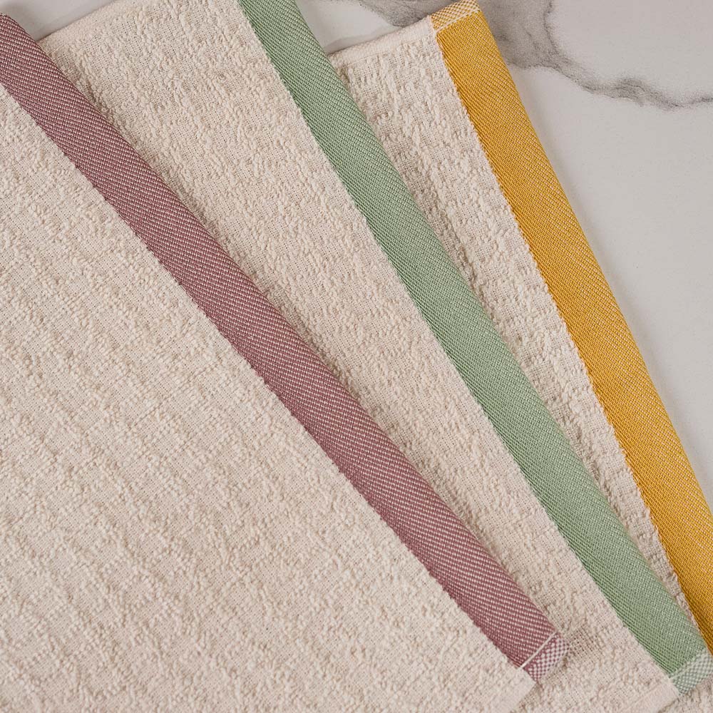 PROVANCE Дейзи Салфетки кухонные в наборе 3шт., 100% хлопок, 30х30см, 3 цвета, арт.№ 488-145