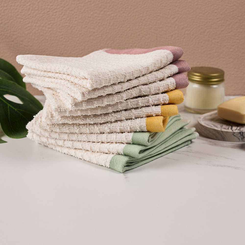 PROVANCE Дейзи Салфетки кухонные в наборе 3шт., 100% хлопок, 30х30см, 3 цвета, арт.№ 488-145