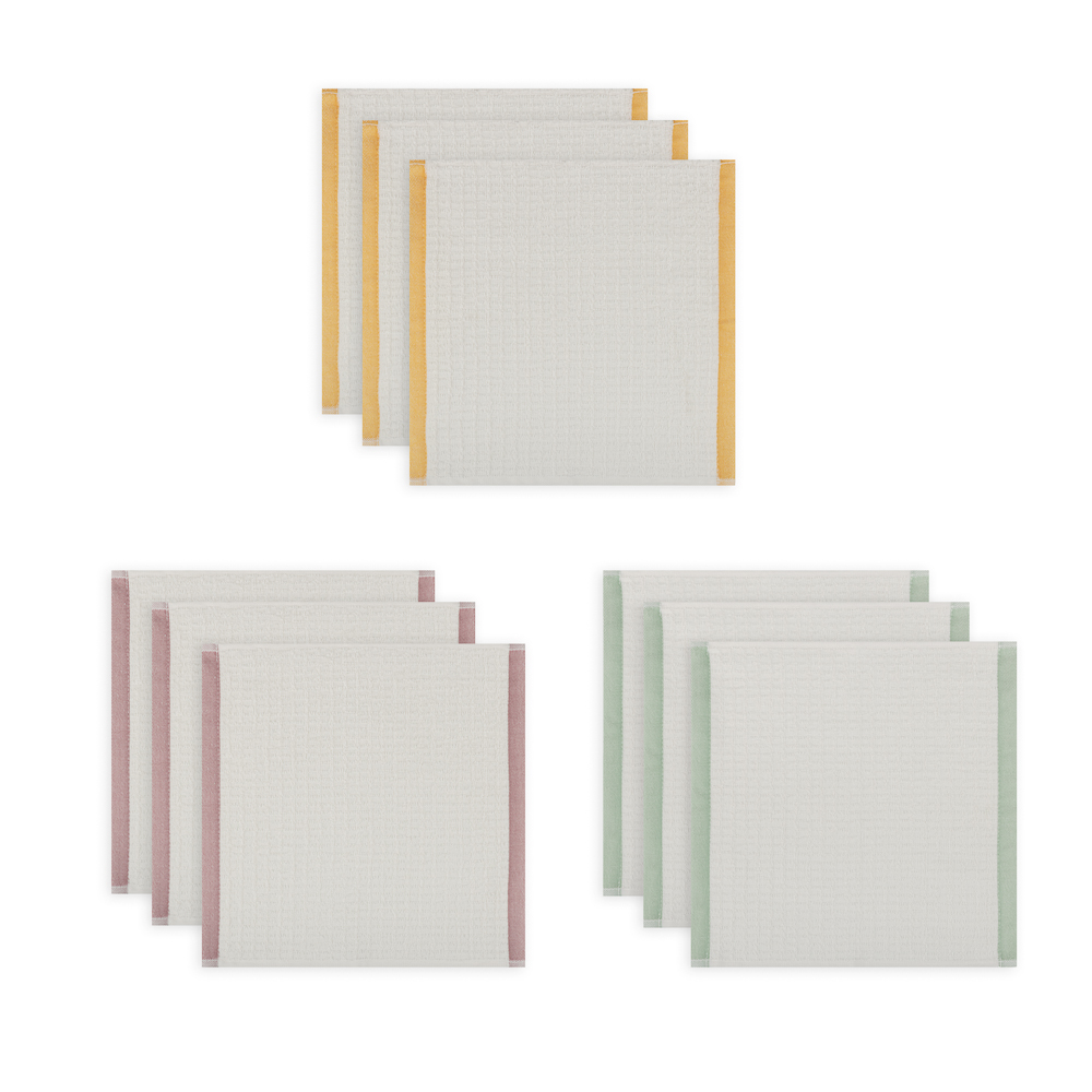 PROVANCE Дейзи Салфетки кухонные в наборе 3шт., 100% хлопок, 30х30см, 3 цвета, арт.№ 488-145