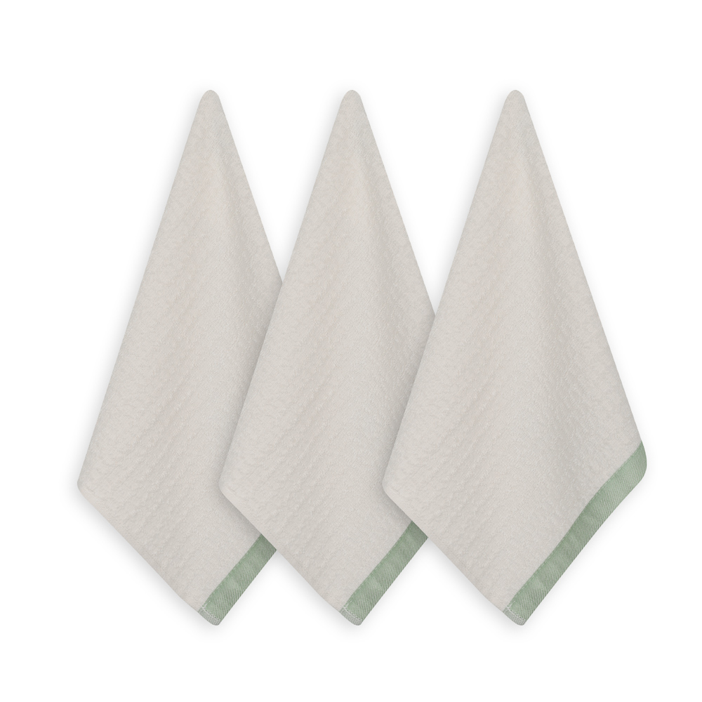 PROVANCE Дейзи Салфетки кухонные в наборе 3шт., 100% хлопок, 30х30см, 3 цвета, арт.№ 488-145