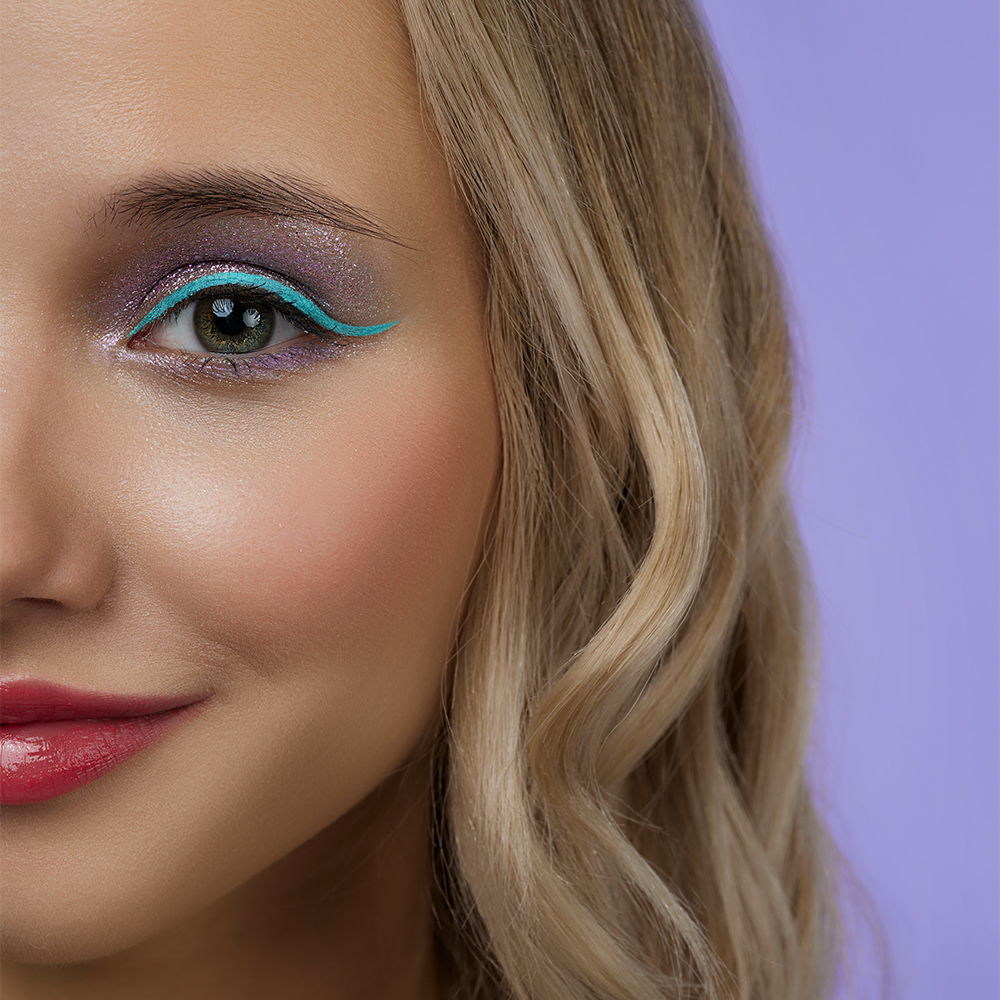 ЮНИLOOK Шайн Подводка гелевая с кистью, 3,8г, тон 02, бирюзовый, арт.№ 330-024