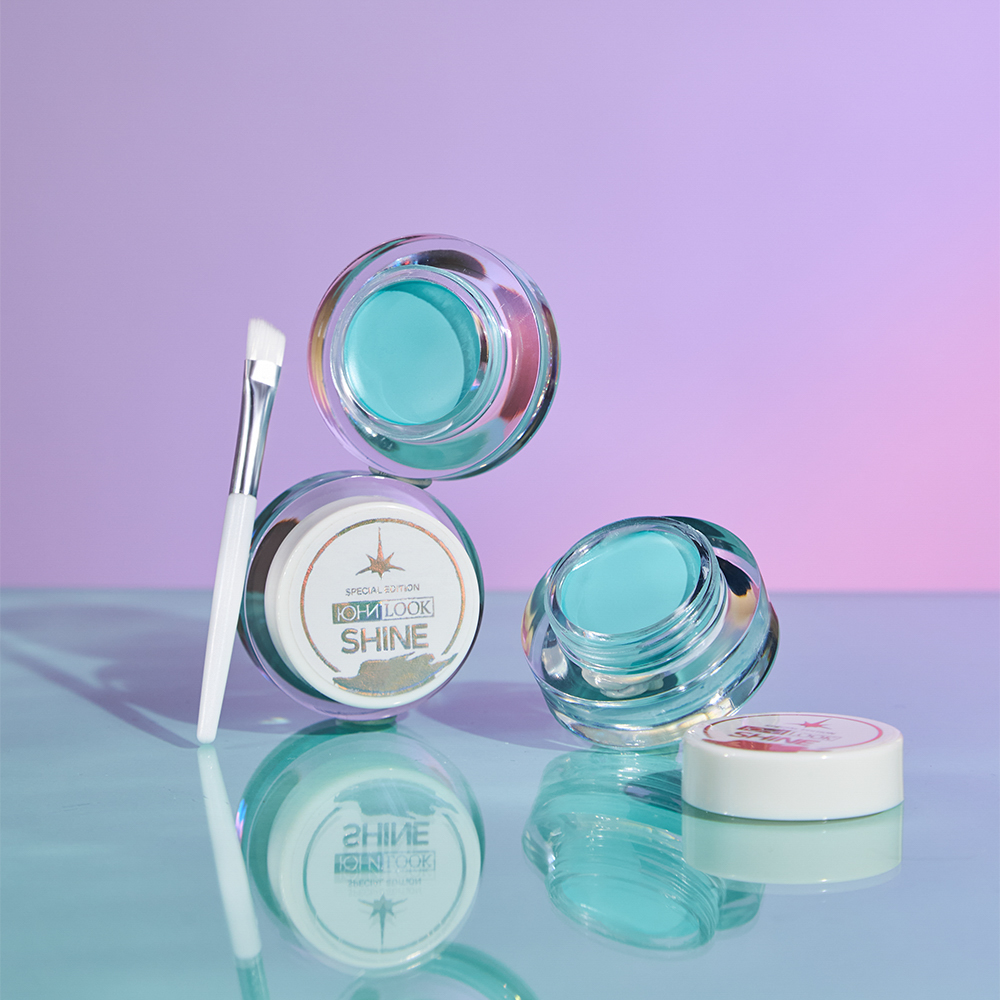 ЮНИLOOK Шайн Подводка гелевая с кистью, 3,8г, тон 02, бирюзовый, арт.№ 330-024