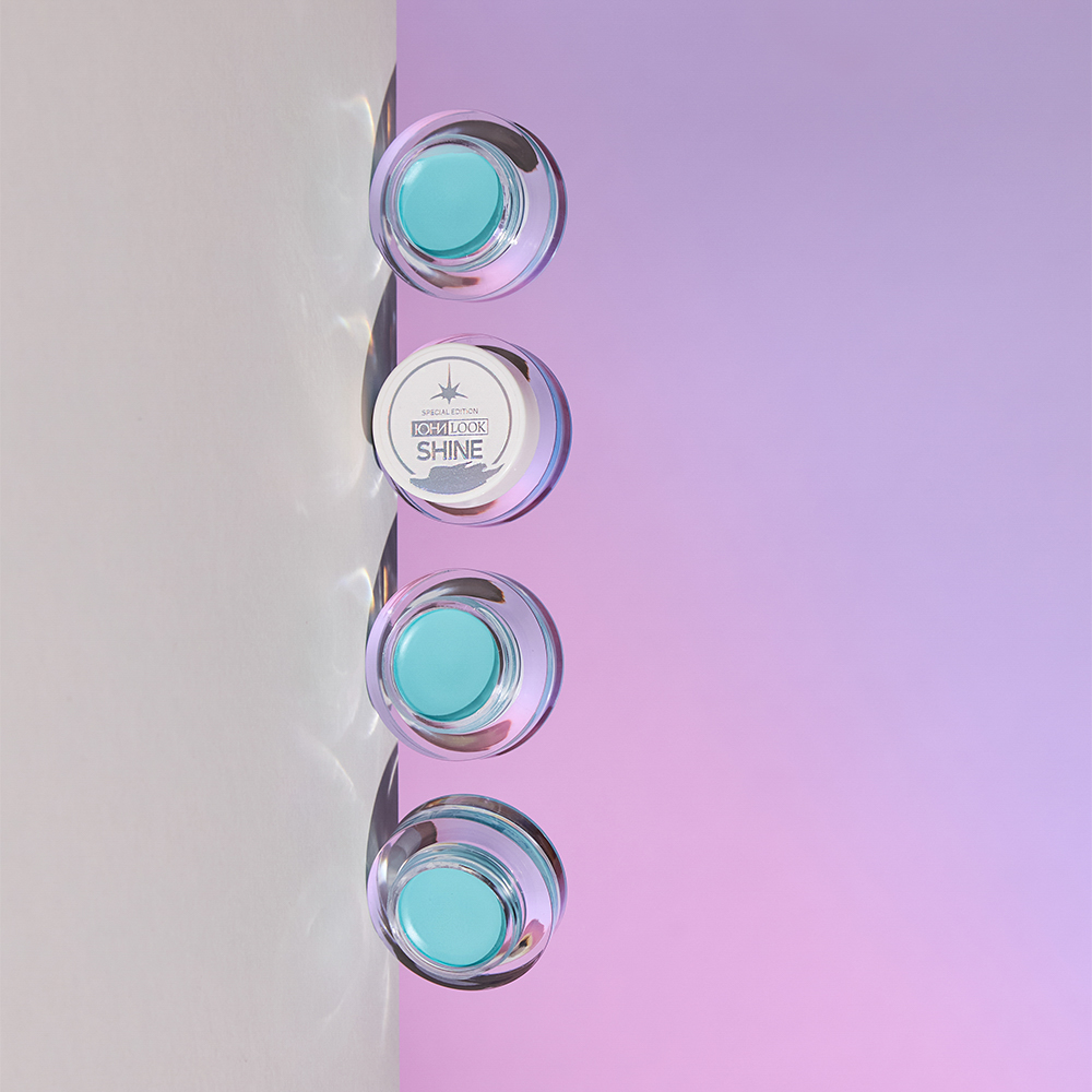 ЮНИLOOK Шайн Подводка гелевая с кистью, 3,8г, тон 02, бирюзовый, арт.№ 330-024