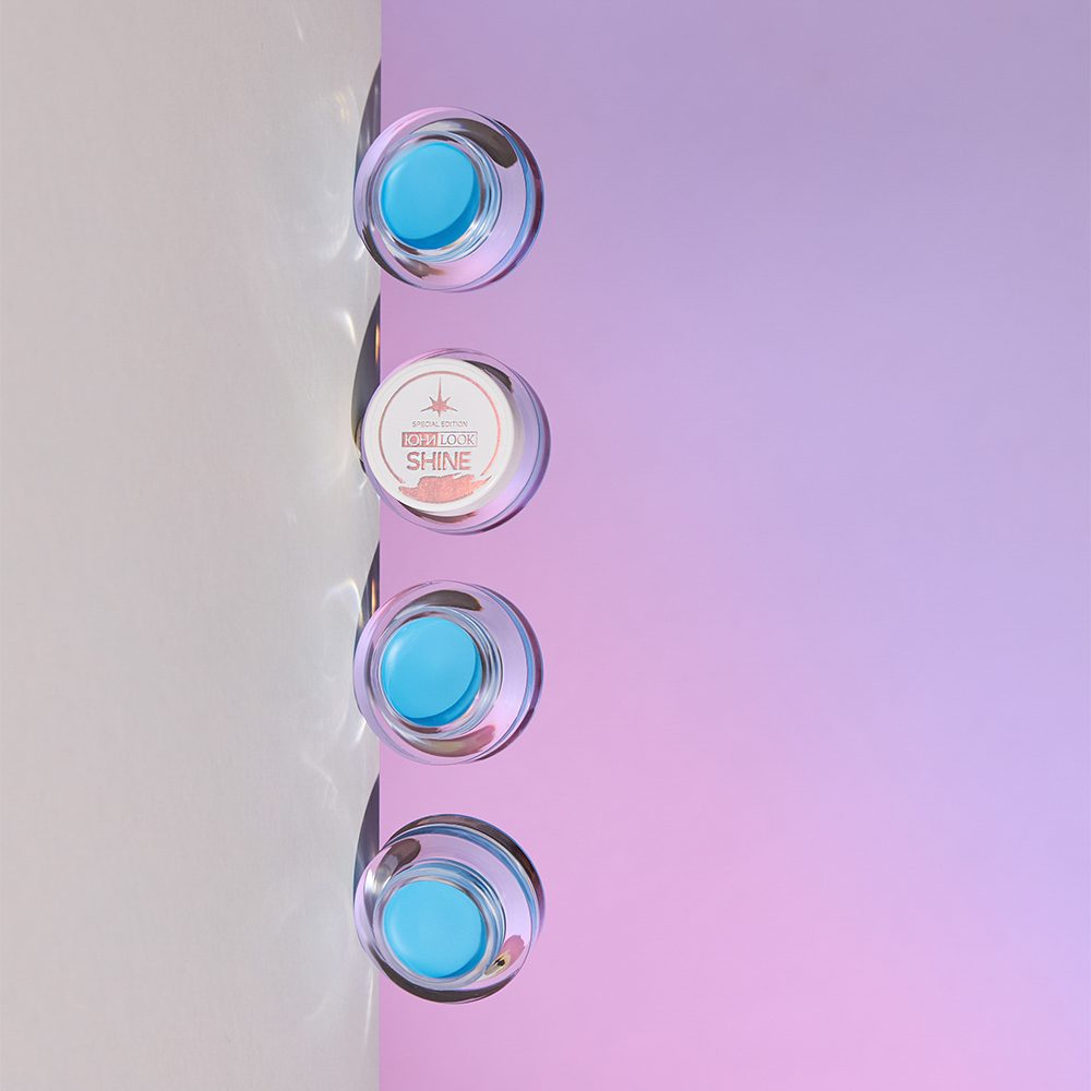 ЮНИLOOK Шайн Подводка гелевая с кистью, 3,8г, тон 03, голубой, арт.№ 330-025