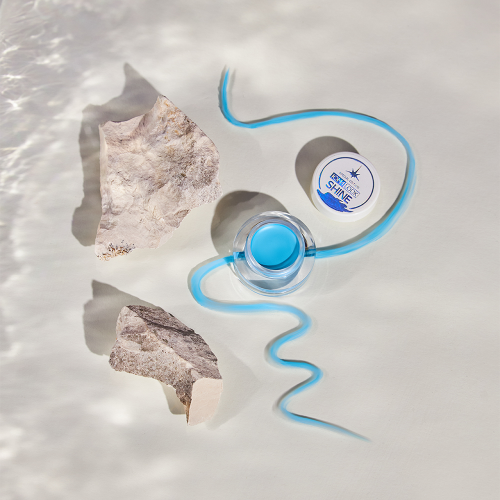 ЮНИLOOK Шайн Подводка гелевая с кистью, 3,8г, тон 03, голубой, арт.№ 330-025