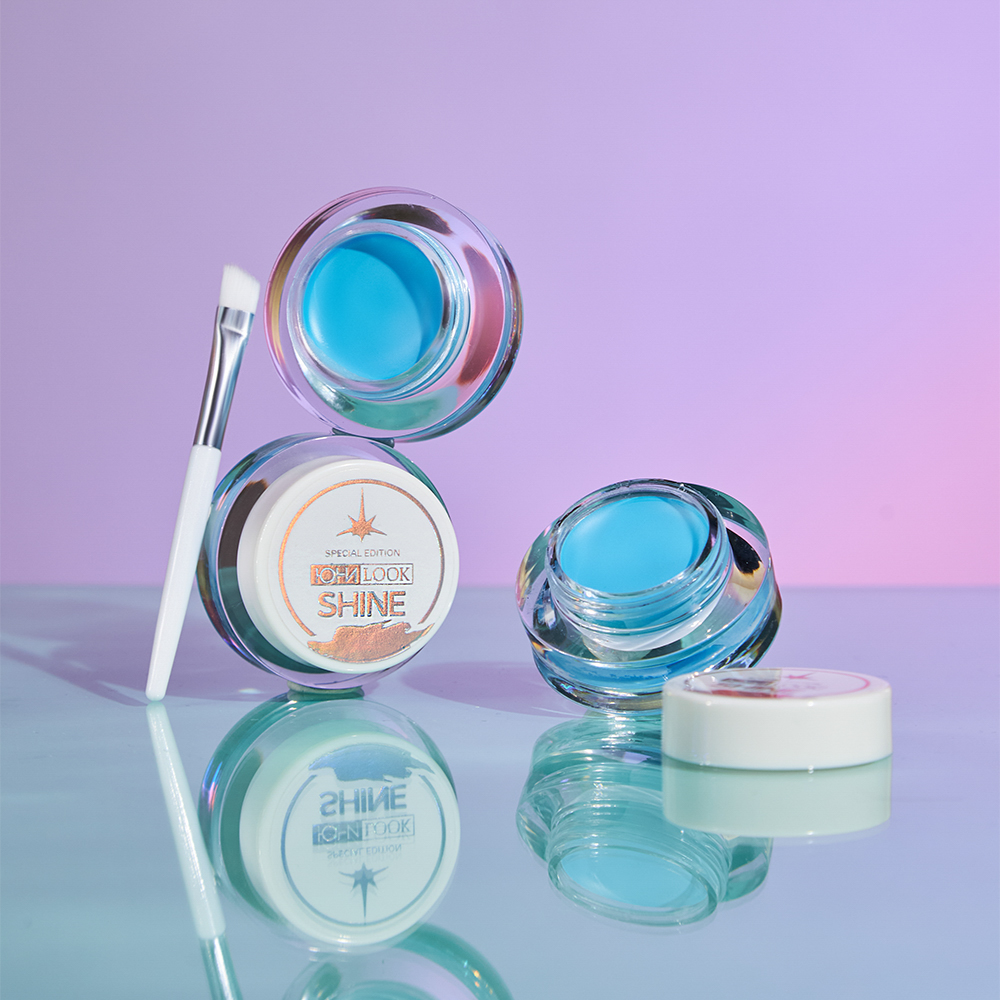 ЮНИLOOK Шайн Подводка гелевая с кистью, 3,8г, тон 03, голубой, арт.№ 330-025