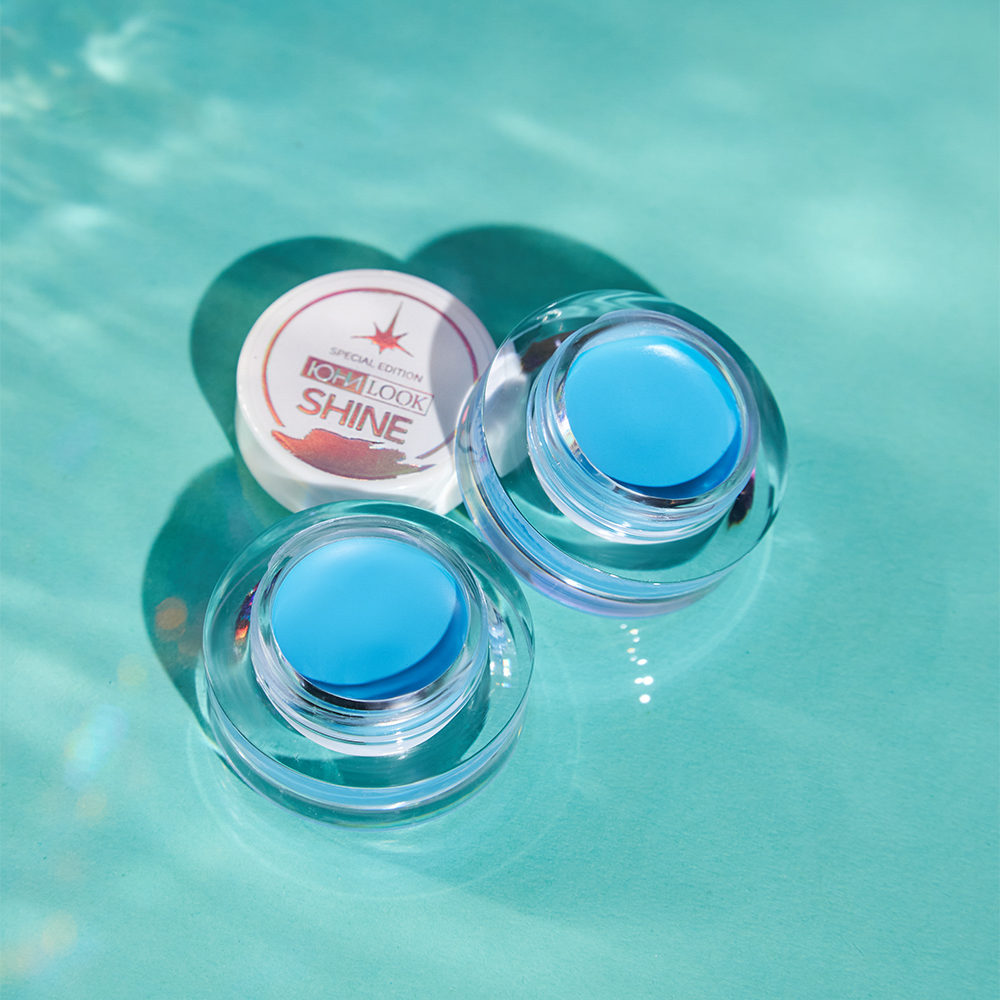 ЮНИLOOK Шайн Подводка гелевая с кистью, 3,8г, тон 03, голубой, арт.№ 330-025