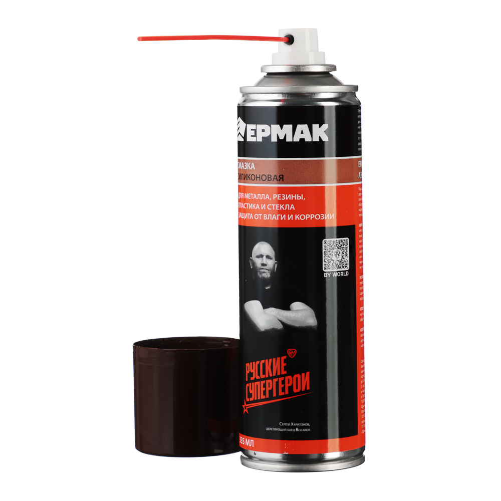 ЕРМАК Смазка универсальная силиконовая, аэрозоль, 335мл, арт.№ 727-067