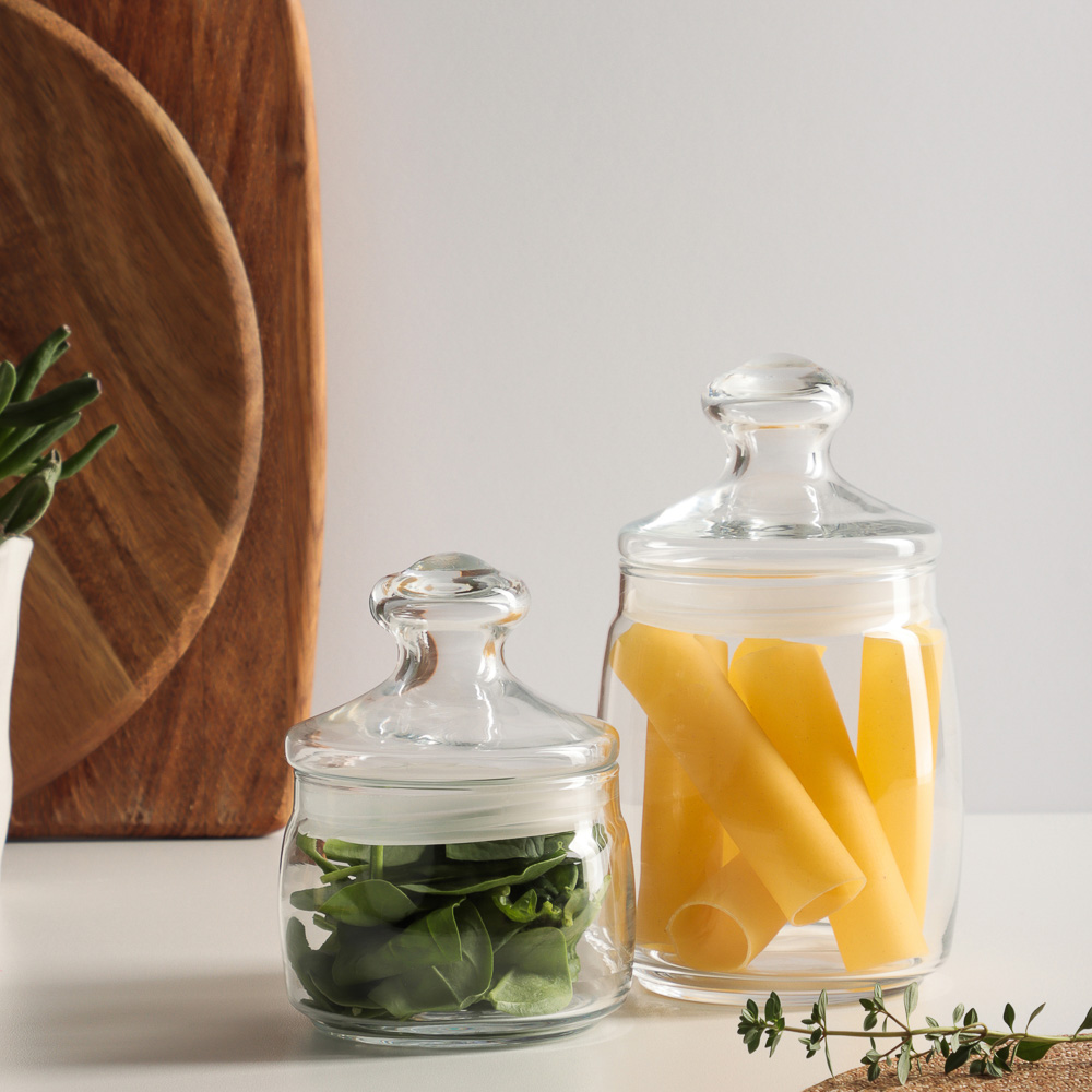 PASABAHCE Чешни Банка с крышкой 920мл, стекло, инд. Упаковка, арт.№ 828-180