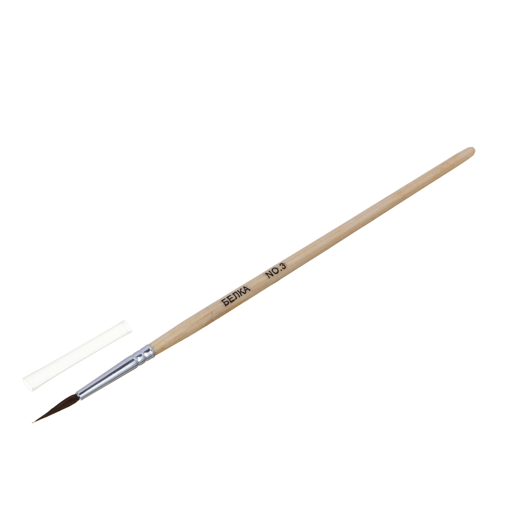 Набор кистей 5 шт: белка №1,3 волос пони № 2,4,6, в пакете с подвесом, арт.№ 229-061