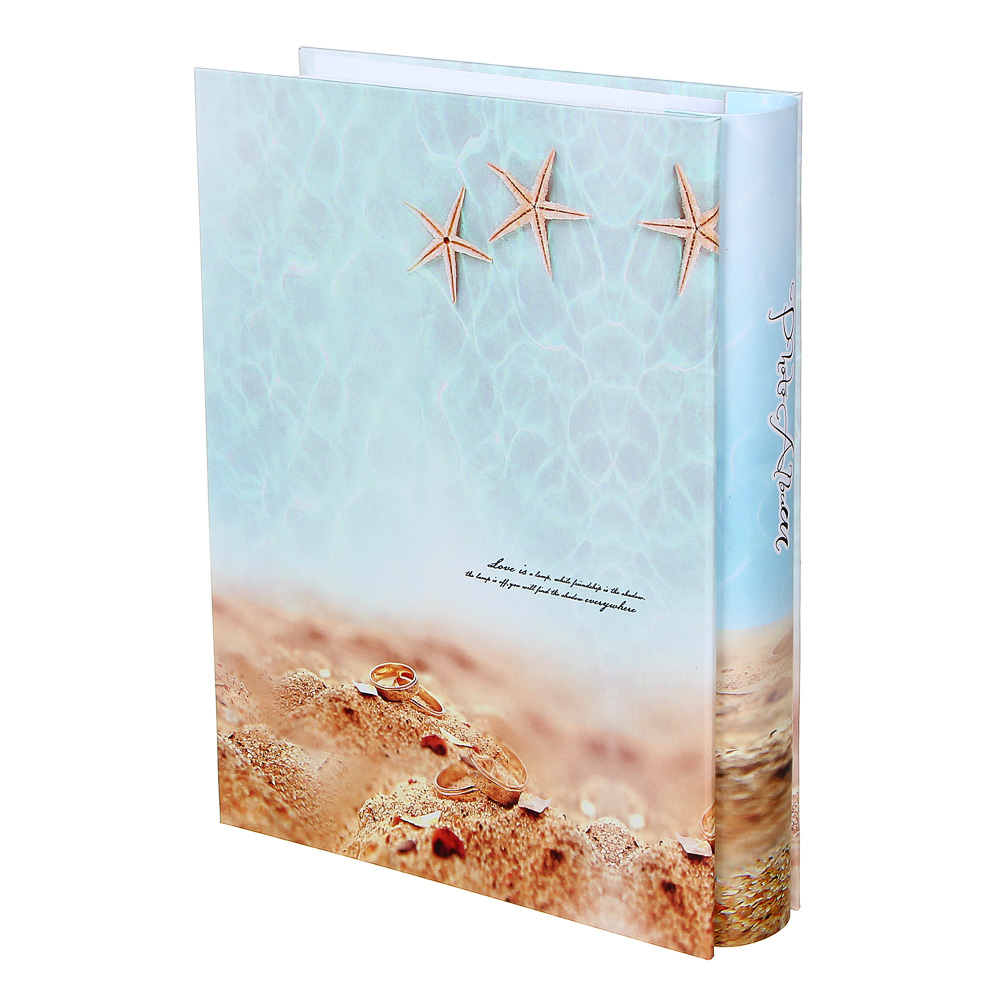 Фотоальбом 26,5х20,5х5 см 10х15 на 200 фото , бумага, 2 цвета, арт.№ 401-006