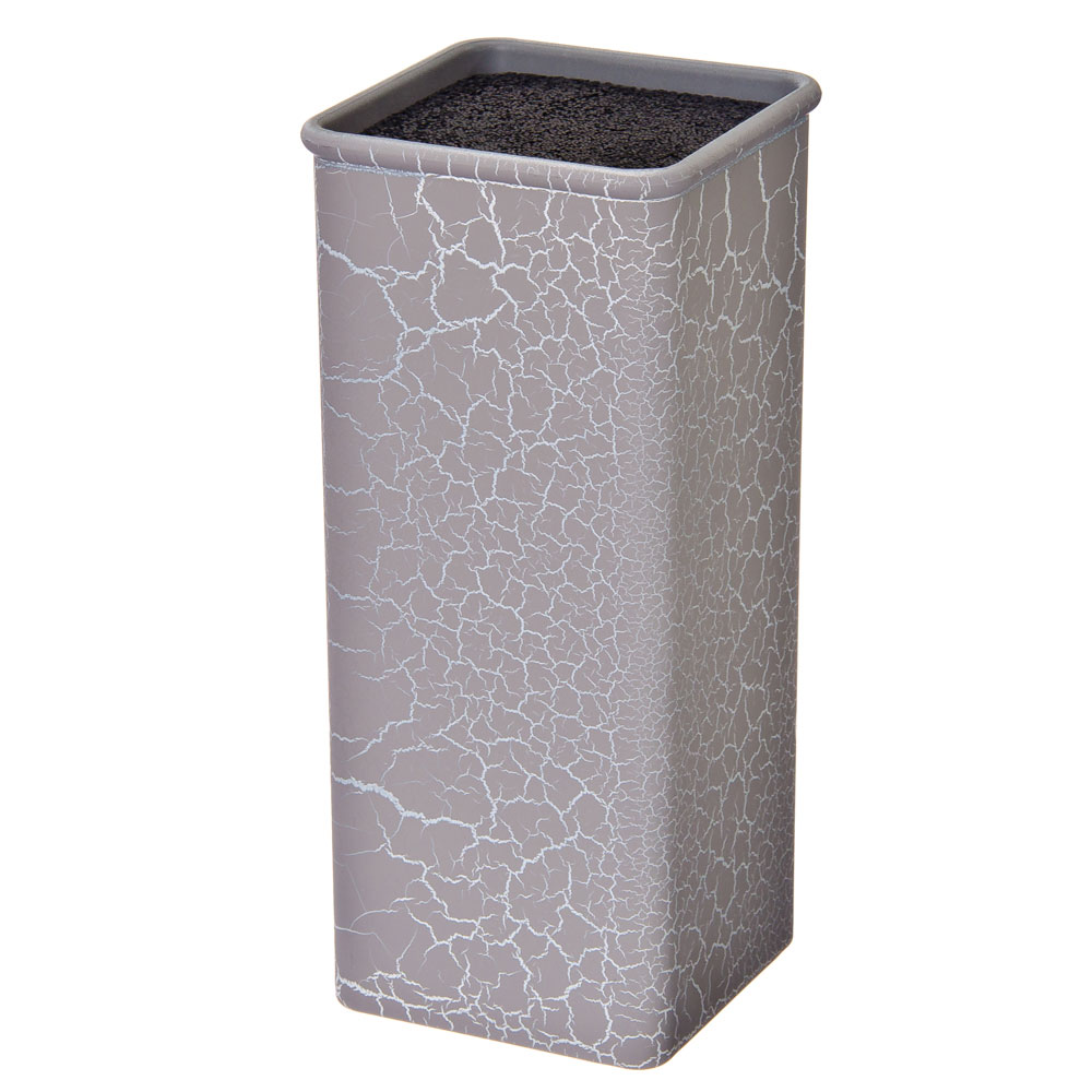 SATOSHI Подставка для ножей с полипропиленовыми разделителями, 10x10x22,5см, квадратная, SH-003, арт.№ 838-024