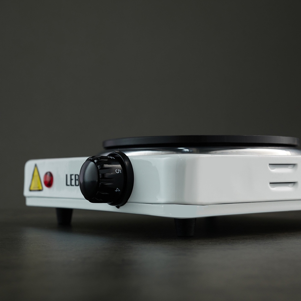 LEBEN Плитка электрическая одноконфорочная 1000Вт нагр. эл. диск d15,5см, арт.№ 475-038