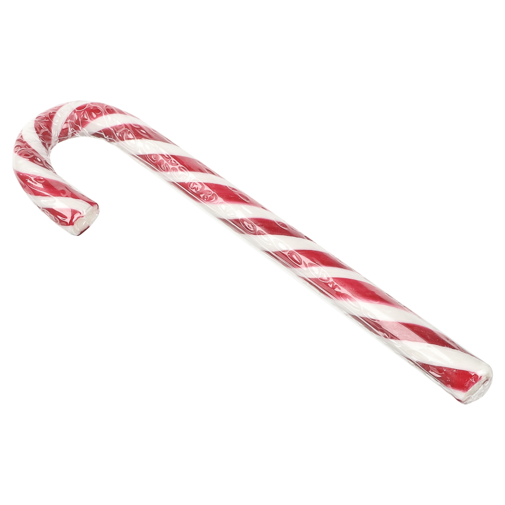 Карамельная трость новогодняя два вкуса: яблоко, клубника 15г, арт.№ 347-506