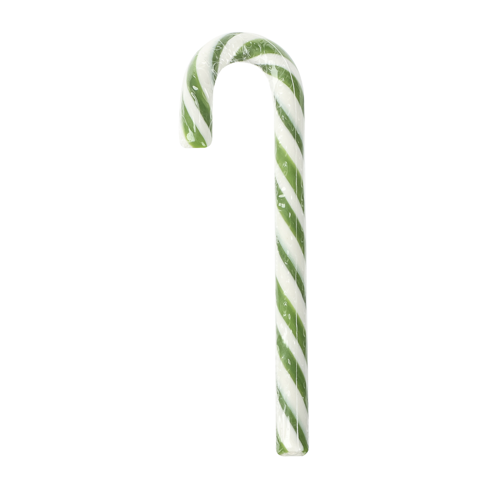 Карамельная трость новогодняя два вкуса: яблоко, клубника 15г, арт.№ 347-506