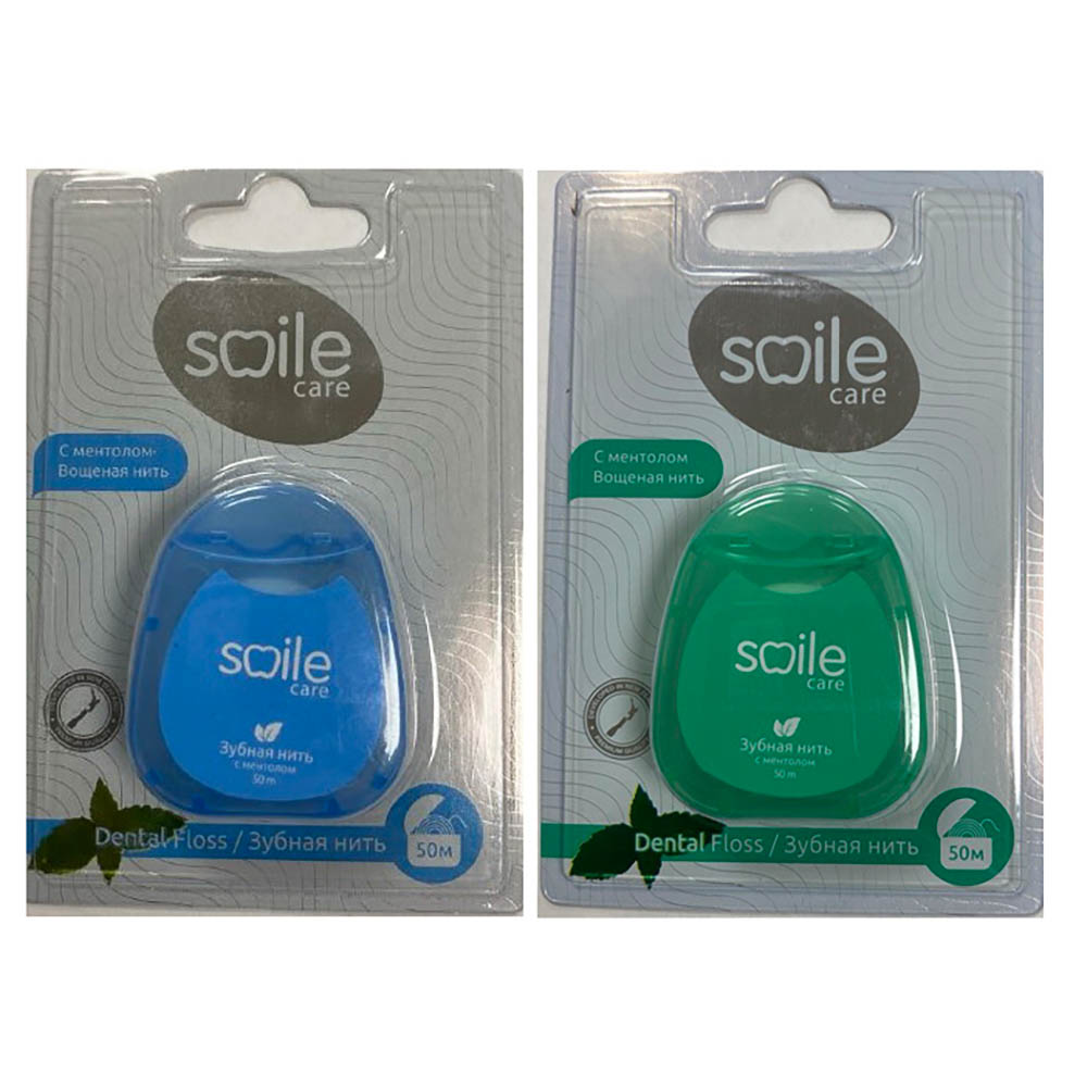 Зубная нить Smile Care, 50м, арт.№ 983-026