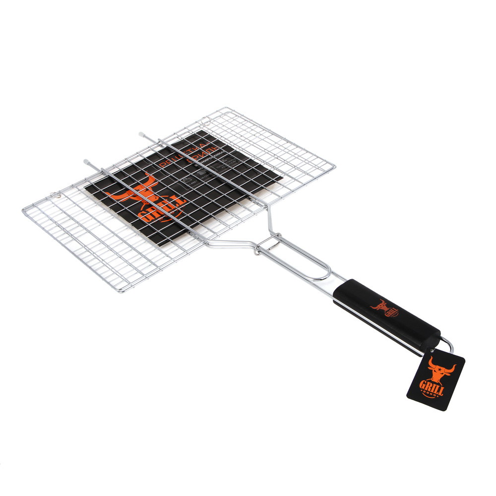GRILLBOOM Решетка-гриль хром., 58х(24х35)см, арт.№ 333-091