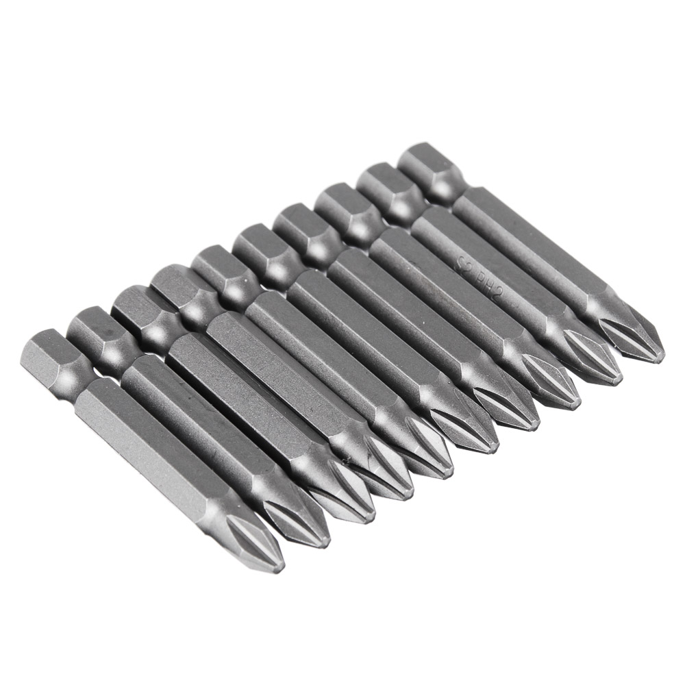 ЕРМАК Биты для шуруповерта PH2 длина 50 мм, 10 штук., арт.№ 657-033