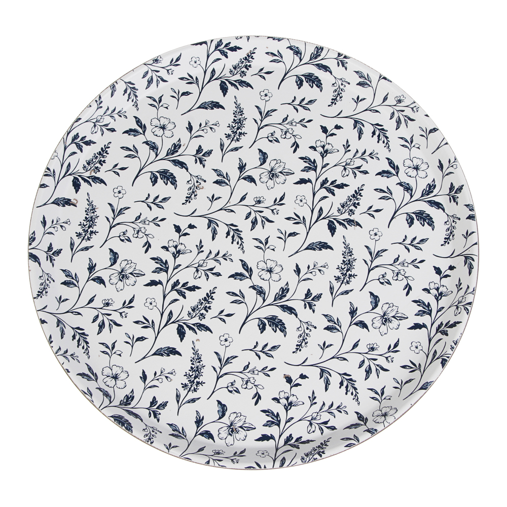 Поднос круглый с антискользящим покрытием Мосс, d35,5см, ПВХ, полипропилен, арт.№ 862-334